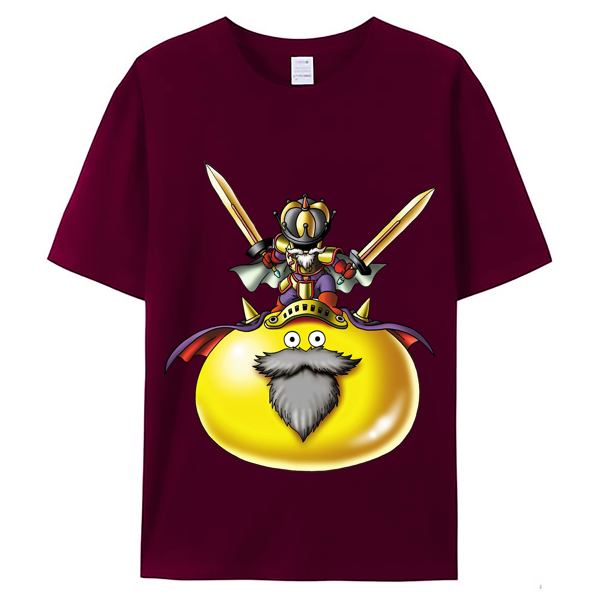 （画像用） ドラゴンクエスト Doragon Kuesuto Dragon Quest レディースカジュアルプリントTシャツ（綿100％）
